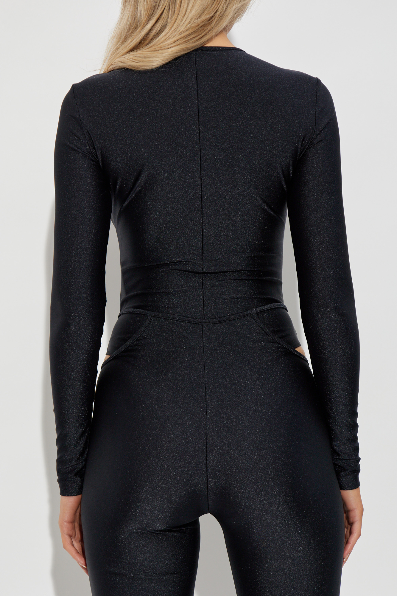 Black Body with shimmering sequins Versace Jeans Couture
